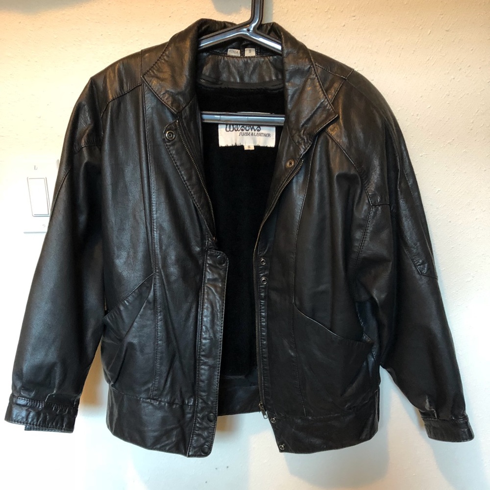 Korea vintage leather jacket